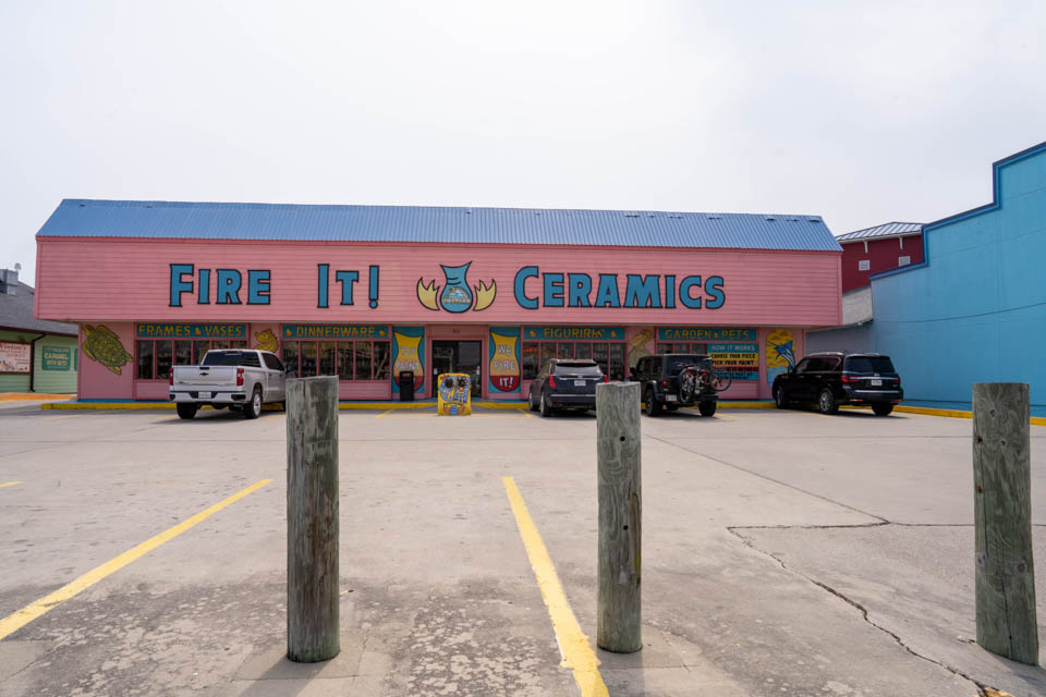 3 Paint your own pottery Fire It Ceramics Port Aransas Texas top things to do RV trip