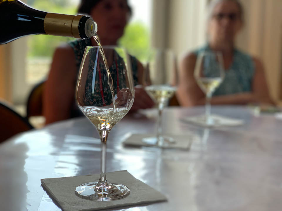 Wine tasting at Chateau de Garnerot, Mercurey