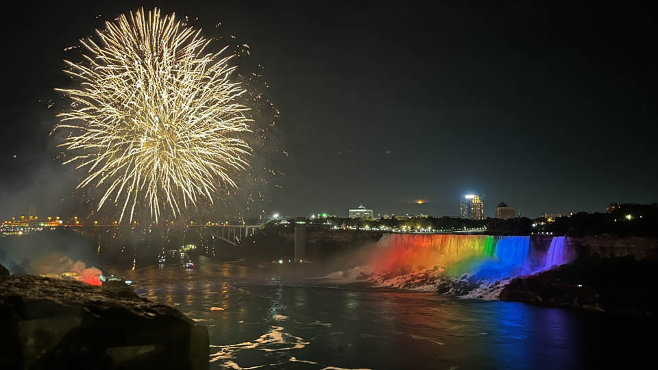 8 Must see the lights anf firework showover Niagara Falls top things to do RV trip