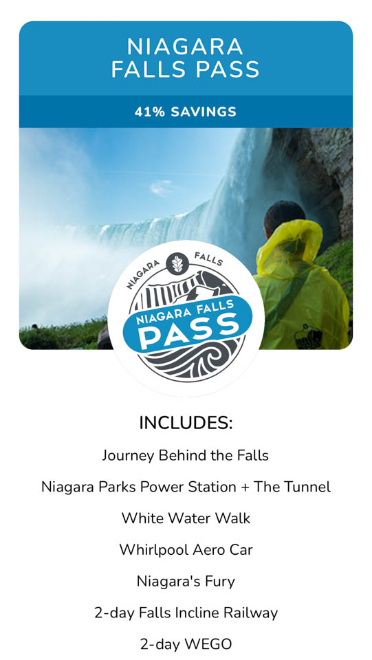 7 See all the best sites at Niagara Falls with the Passand Bus System