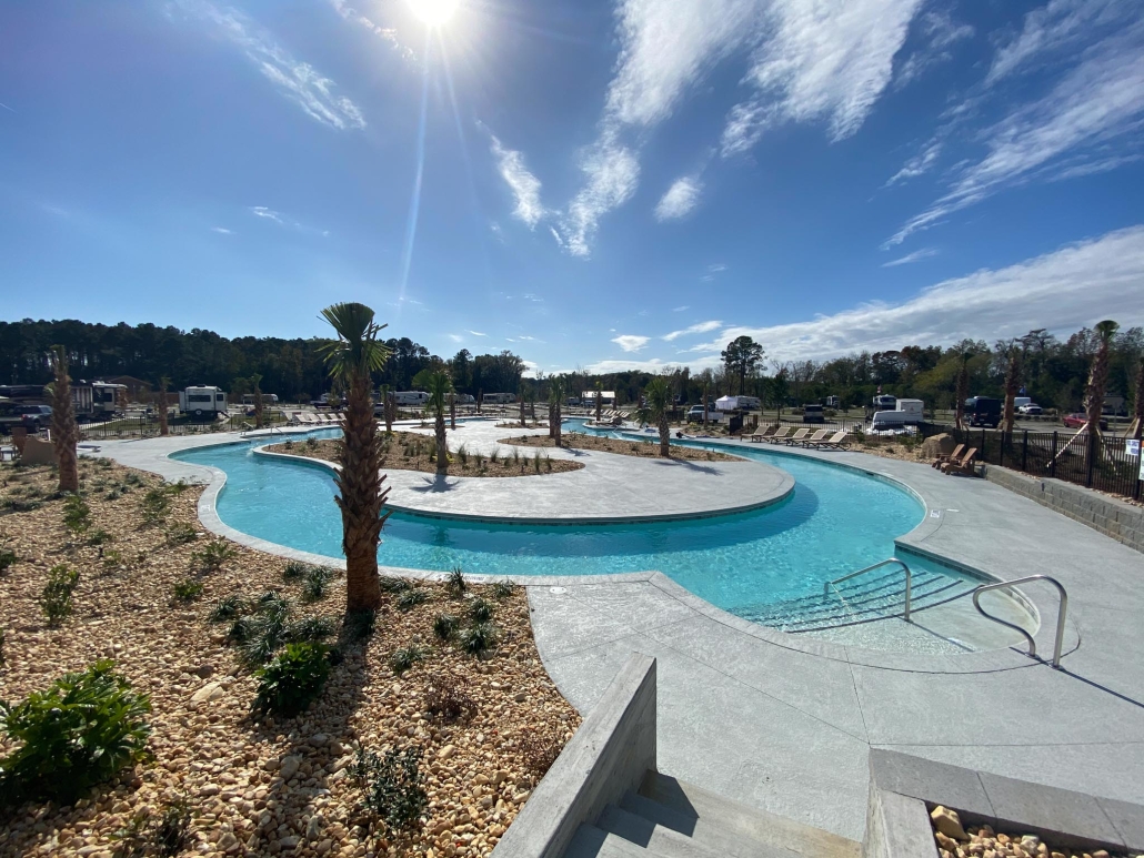Creekfire RV Resort Lazy River Savannah GA RV Park RV Campground