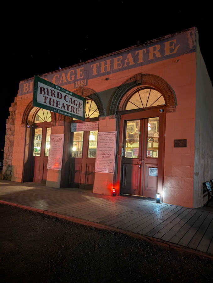 2 Historic haunted Birdcage Theater in Tombstone Arizona top things to see must see Tombstone RV trip