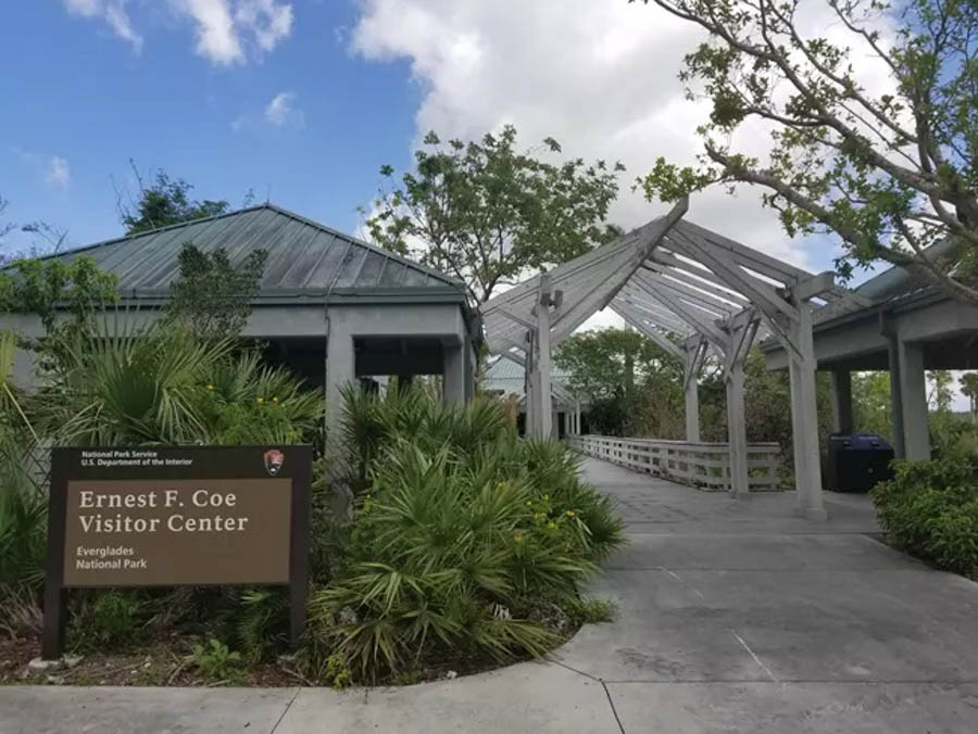 Stop at Ernest F Coe visitor center Everglades National Park top things to do RV trip