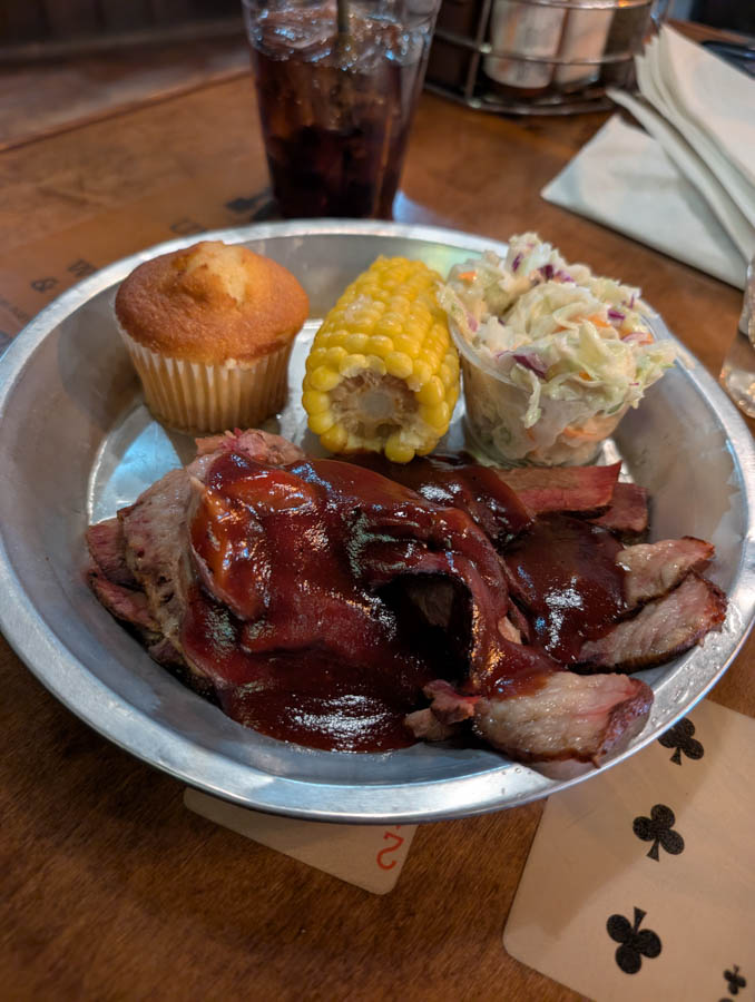 7 Great Eats in Tombstone AZ great BBQ Big Nose Kate Saloon top things to do RV trip