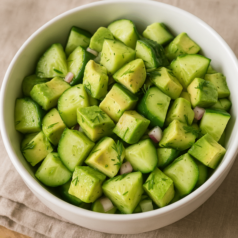 Cucumber Avocado Salad