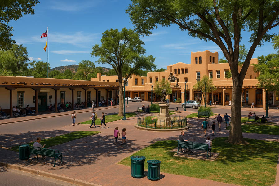 2 Walking Tour through historic Santa Fe