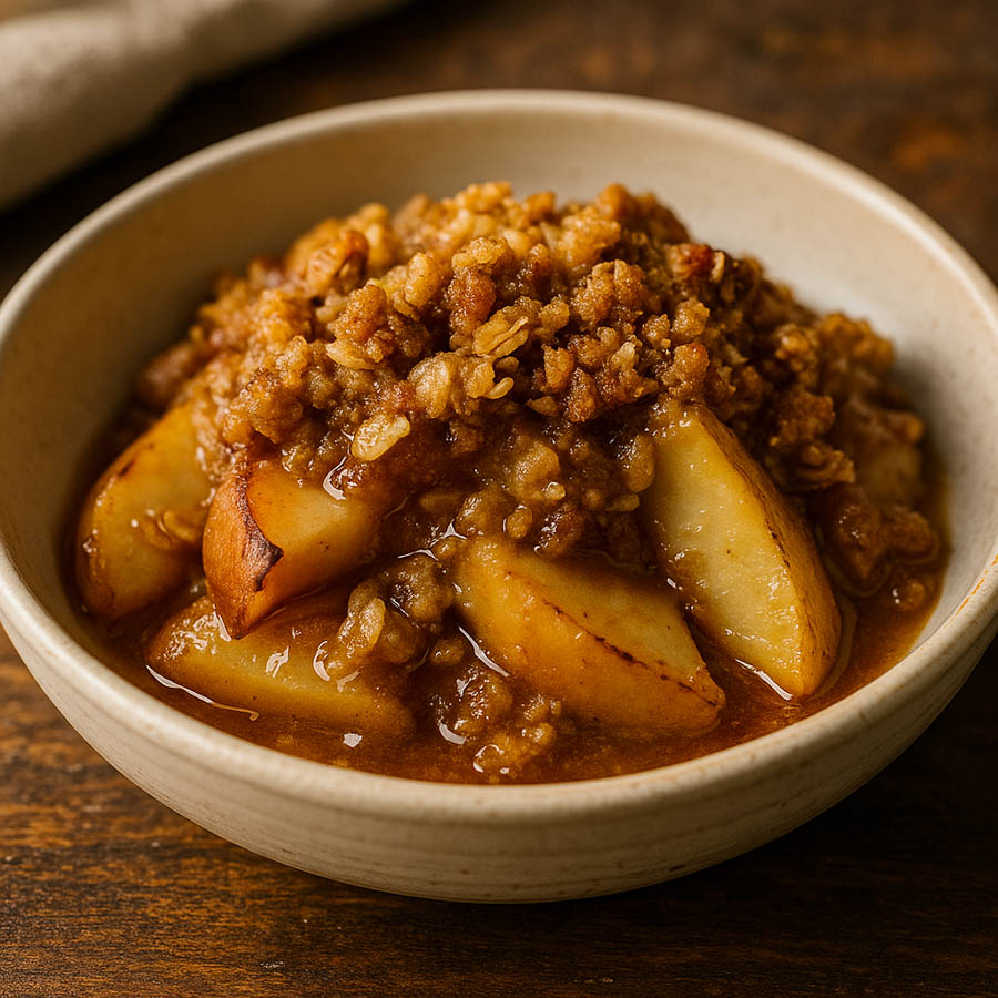 Warm Apple Crisp for Two 1