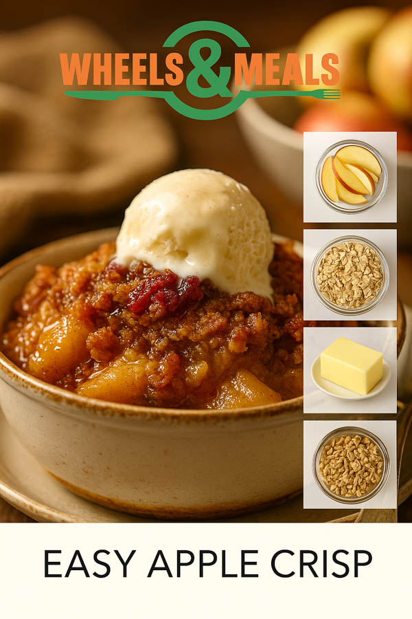 Warm Apple Crisp for Two